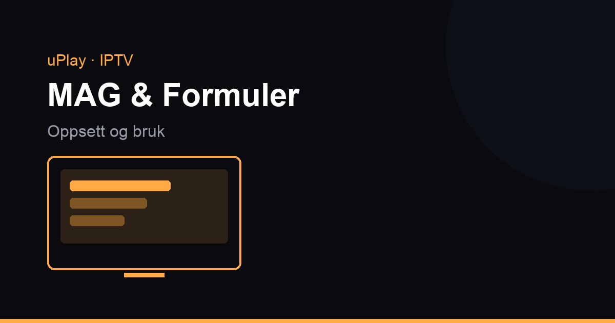 MAG- ja Formuler Z -boksit IPTV-katseluun: portaali, MAC ja M3U